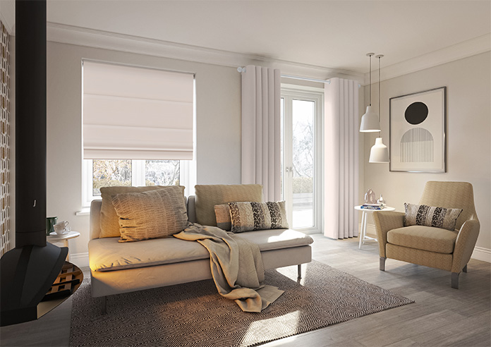 Hartford, Rose Water - Twist&Fit Roman Blind - Image 6